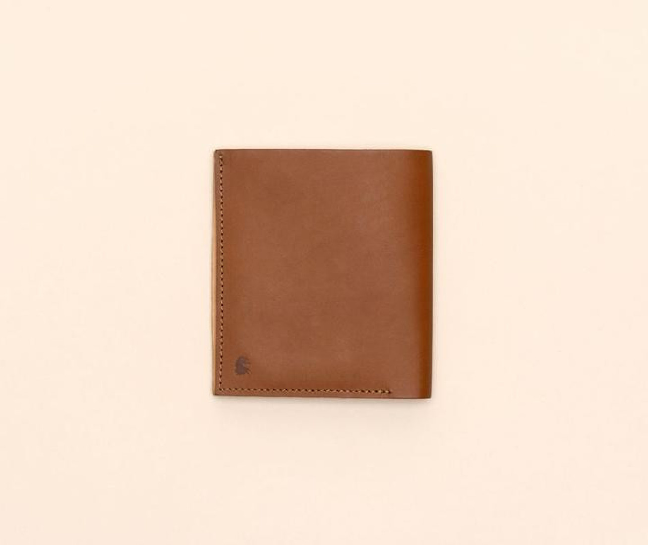 Paper Republic the square | leather wallet cognac